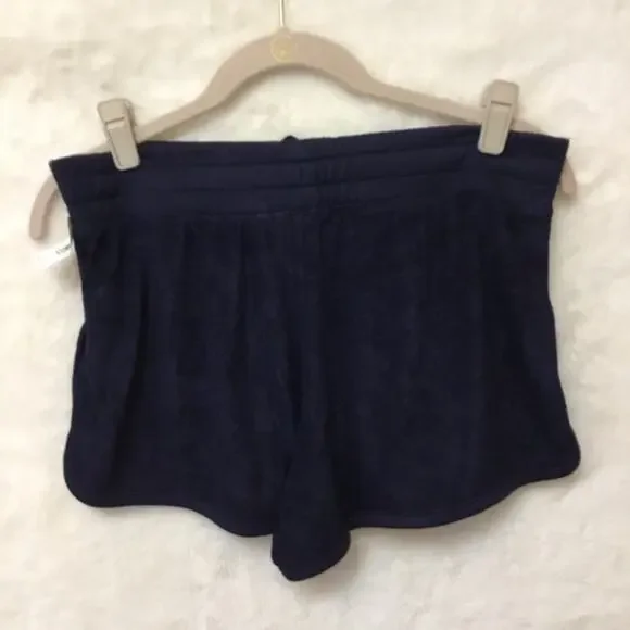 GAP Factory Navy Blue Reverse Terry Pajama Shorts - Picture 8 of 12
